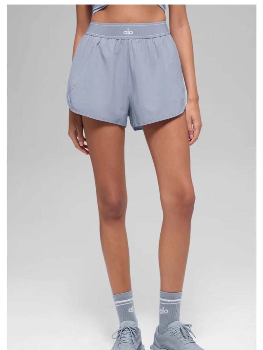 ALO Yoga Match Point Shorts- Winter Frost